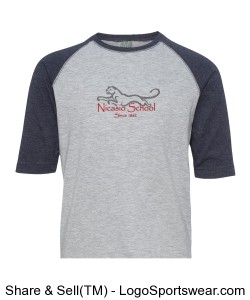 KIDS Youth Vintage Fine Jersey Baseball T-Shirt Design Zoom